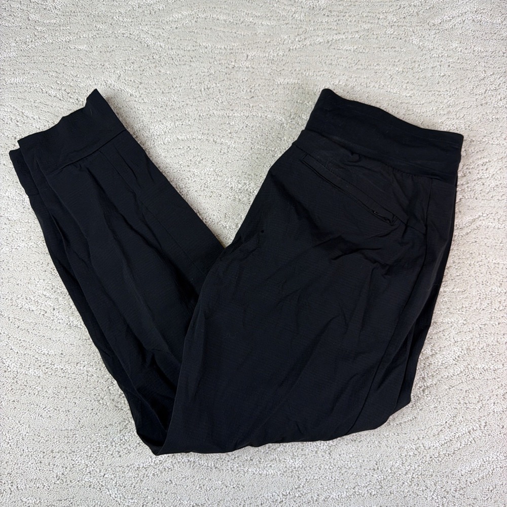 Women's Athleta Size 6 Trekkie Mid Rise Legacy Jogger Black Athleisure Travel